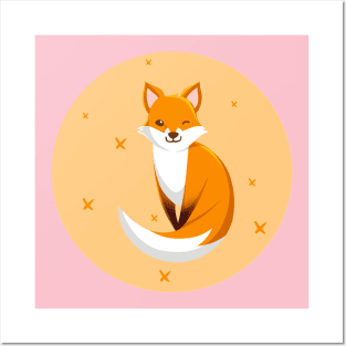 Cute Fox Posters and Art